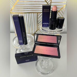 Kevyn Aucoin Blush, Highlighter, and mascara Set - new in box $125 value